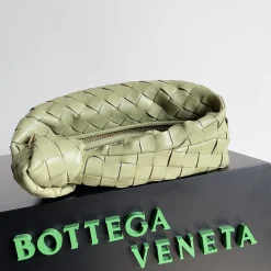 Alternative view of BOTTEGA VENETA Shoulder Bags Lambskin Leather Green 23X15X5CM E6010061676