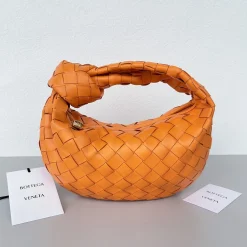 BOTTEGA VENETA Shoulder Bags Lambskin Leather Orange 23X15X5CM E6010061344