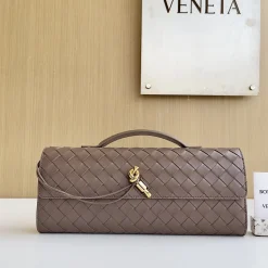 BOTTEGA VENETA Shoulder Bags Lambskin Leather Taupe-Gold 31X13X3CM F8010064291