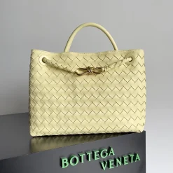 BOTTEGA VENETA Shoulder Bags Lambskin Leather Yellow-Gold 32X24X12CM A13010065804
