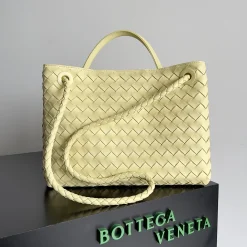 Alternative view of BOTTEGA VENETA Shoulder Bags Lambskin Leather Yellow-Gold 32X24X12CM A13010065804