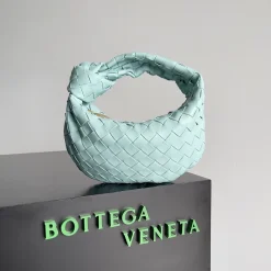 BOTTEGA VENETA Shoulder Bags Lambskin Mint Green-Gold 23X15X5CM E6010061955