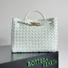 BOTTEGA VENETA Shoulder Bags Lambskin Mintgreen-Gold 32X24X12CM A13010065810