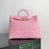 BOTTEGA VENETA Shoulder Bags Lambskin Pink-Gold 32X24X12CM A13010065730