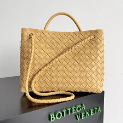 Alternative view of BOTTEGA VENETA Shoulder Bags Lambskin Tan-Gold 32X24X12CM A13010065783