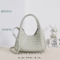 BOTTEGA VENETA Shoulder Bags Lambskin White-Gold 20X12.5X9CM G8010060757