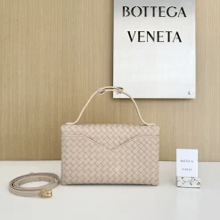 Alternative view of BOTTEGA VENETA Shoulder Bags Leather Beige-Gold 16X25X5.5CM H3010062596