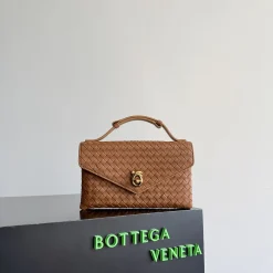 Alternative view of BOTTEGA VENETA Shoulder Bags Leather Brown-Gold 25X16X5.5CM H3010062698