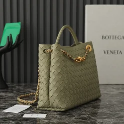 Alternative view of BOTTEGA VENETA Shoulder Bags Leather Green-Gold 32X24X12CM A23010063834