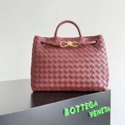 BOTTEGA VENETA Shoulder Bags Maroon-Gold 32X24X12CM A13010065795