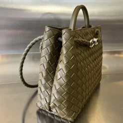 Alternative view of BOTTEGA VENETA Shoulder Bags Nappa Lamb Leather Green-Silver 32.5X24X12CM A13010065779