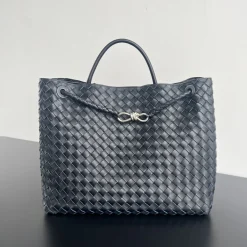 BOTTEGA VENETA Shoulder Bags Nappa Lambskin Black-Silver 45X22X34CM A88010065535