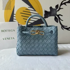 BOTTEGA VENETA Shoulder Bags Nappa Lambskin Blue-Gold 20X15X9CM H3010063906