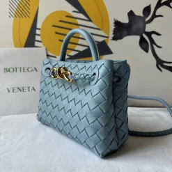 Alternative view of BOTTEGA VENETA Shoulder Bags Nappa Lambskin Blue-Gold 20X15X9CM H3010063906