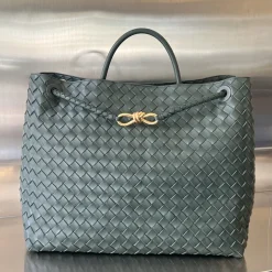 BOTTEGA VENETA Shoulder Bags Nappa Lambskin Green-Gold 45X22X34CM A88010065576