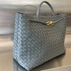 Alternative view of BOTTEGA VENETA Shoulder Bags Nappa Lambskin Grey-Gold 45X22X34CM A88010065542