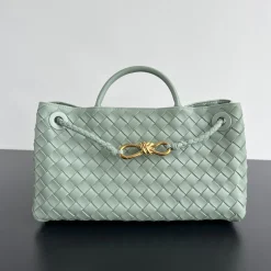 BOTTEGA VENETA Shoulder Bags Nappa Lambskin Mint Green-Gold 29X18X10 I8010063947
