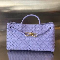 BOTTEGA VENETA Shoulder Bags Nappa Lambskin Purple-Gold 29X18X10CM I8010063952