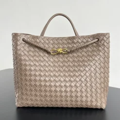 BOTTEGA VENETA Shoulder Bags Nappa Lambskin Taupe-Gold 45X22X34CM A88010065520
