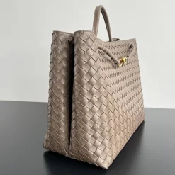 Alternative view of BOTTEGA VENETA Shoulder Bags Nappa Lambskin Taupe-Gold 45X22X34CM A88010065520