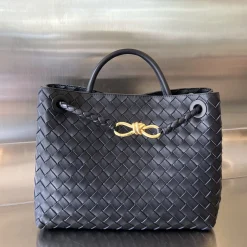 BOTTEGA VENETA Shoulder Bags Nappa Leather Black-Gold 32.5X24X12CM A13010065681