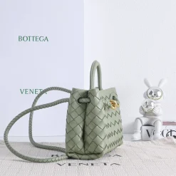 Alternative view of BOTTEGA VENETA Shoulder Bags Nappa Leather Green-Gold 20X15X9CM H3010063889