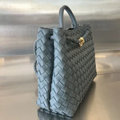Alternative view of BOTTEGA VENETA Shoulder Bags Nappa Sheepskin Grey-Gold 32.5X24X12CM A13010065653