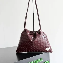 BOTTEGA VENETA Shoulder Bags Nylon Burgundy 32X23X1CM G8010064158