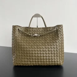BOTTEGA VENETA Shoulder Bags Olive Green-Silver 45X22X34CM A88010065534