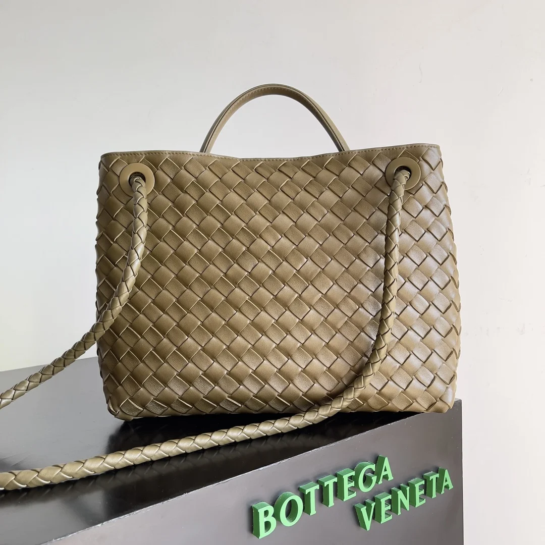 BOTTEGA VENETA Shoulder Bags Olive-Silver 32X24X12CM A13010065792 - Image 2