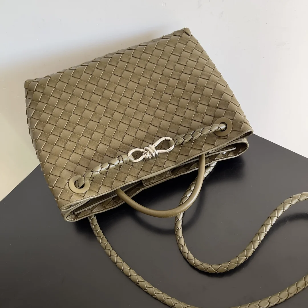 BOTTEGA VENETA Shoulder Bags Olive-Silver 32X24X12CM A13010065792 - Image 6