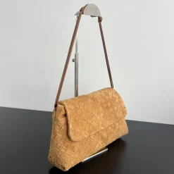 Alternative view of BOTTEGA VENETA Shoulder Bags Suede Brown-Tan 33X19X8CM H8010065315