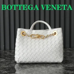 BOTTEGA VENETA Shoulder Bags White-Gold 25X22X10.5CM I8010063799