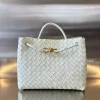 BOTTEGA VENETA Shoulder Bags White-Gold 32.5X24X12CM A13010065675