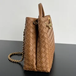 Alternative view of BOTTEGA VENETA Shoulder Bags Woven Lambskin Brown-Gold 32.5X24X12CM A23010063856