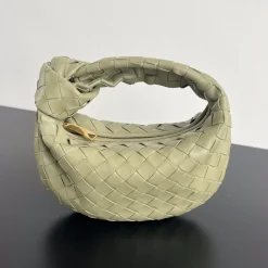 BOTTEGA VENETA Shoulder Bags Woven Lambskin Green-Gold 23X28X8CM E6010061990