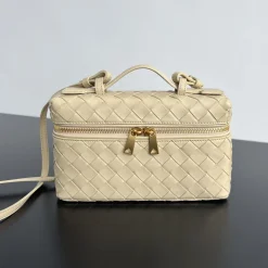 BOTTEGA VENETA Top Handle Bags Beige-Gold 22X12.5X5CM F8010064671