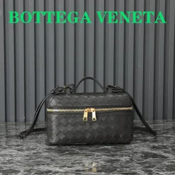 BOTTEGA VENETA Top Handle Bags Black-Gold 22X12.5X5CM F8010064907
