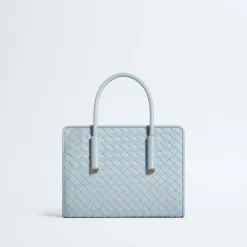 BOTTEGA VENETA Top Handle Bags Blue-Gold H8010062475