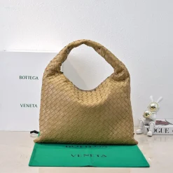 BOTTEGA VENETA Top Handle Bags Braided Leather Beige 46X21X10CM I8010060357