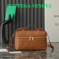 BOTTEGA VENETA Top Handle Bags Brown-Gold 22X12.5X5CM F8010064888