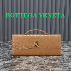 BOTTEGA VENETA Top Handle Bags Brown-Gold 31X13X3CM F8010064346