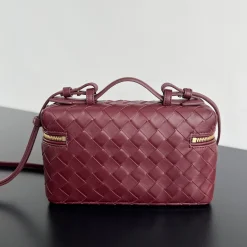 Alternative view of BOTTEGA VENETA Top Handle Bags Burgundy-Gold 22X12.5X5CM H7010064683