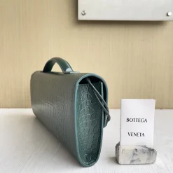Alternative view of BOTTEGA VENETA Top Handle Bags Crocodile Leather Green-Gold 31X13X3CM G1010064309