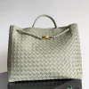 BOTTEGA VENETA Top Handle Bags Green-Gold 45X22X34CM A88010065568