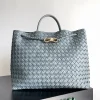 BOTTEGA VENETA Top Handle Bags Grey-Gold 45X22X34CM A88010065563