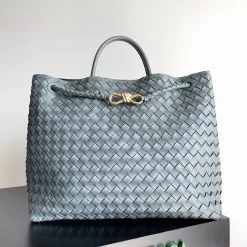 BOTTEGA VENETA Top Handle Bags Grey-Gold 45X22X34CM A88010065563