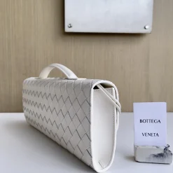 Alternative view of BOTTEGA VENETA Top Handle Bags Lambskin Leather White-Gold 31X13X3CM F8010064299