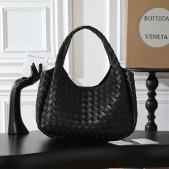 BOTTEGA VENETA Top Handle Bags Nappa Lambskin Black 33X20X16.5CM A08010065056