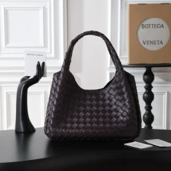 BOTTEGA VENETA Top Handle Bags Nappa Lambskin Brown 33X20X16.5CM A08010065050